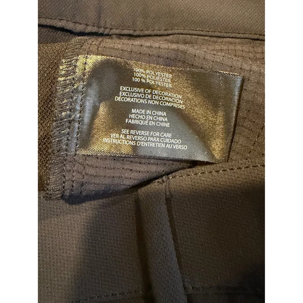NWT Banana Republic Mens Core Temp Chino Pants 38x32 Black Slim Tapered Gorpcore